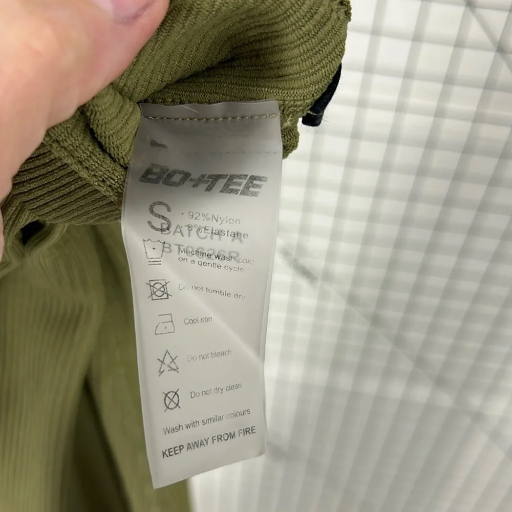 Bo+ Tee green ribbed legging S